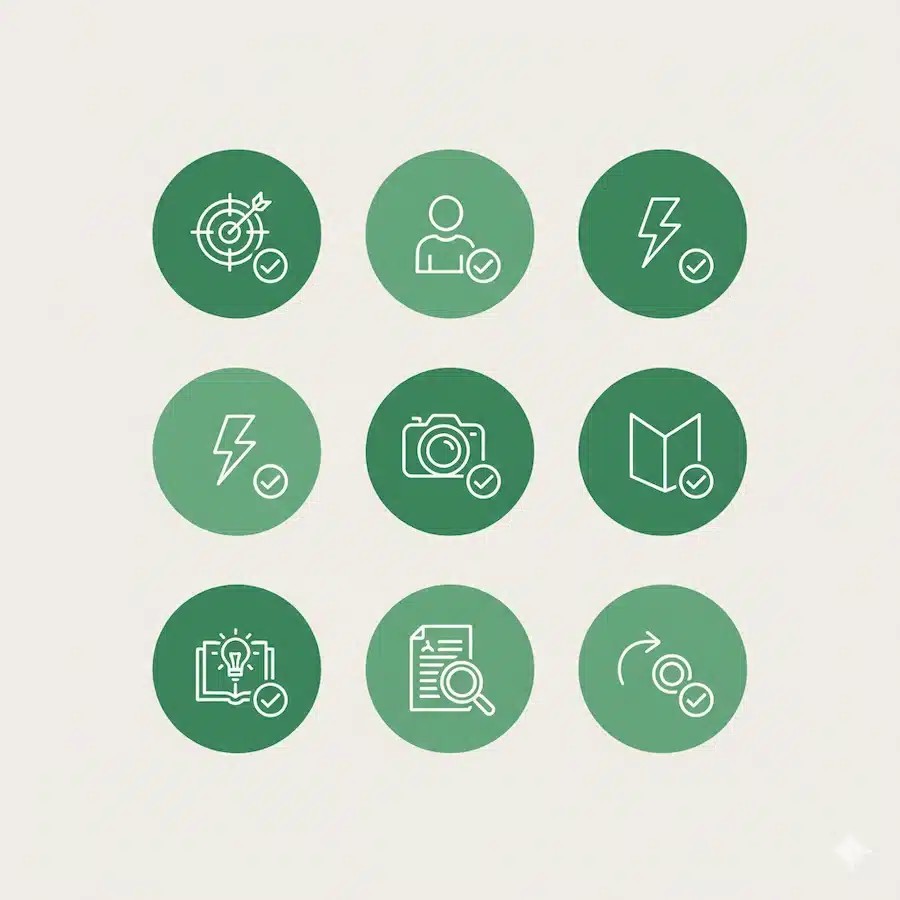 كتابة المحتوى الإبداعي: دليل عملي + خطوات + قوالب وأمثلة قائمة عناصر المحتوى الإبداعي الناجح بشكل إنفوجرافيك