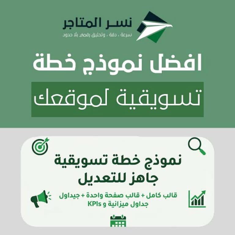 نموذج خطة تسويقية جاهز للتعديل مع خطوات تعبئة مختصرة