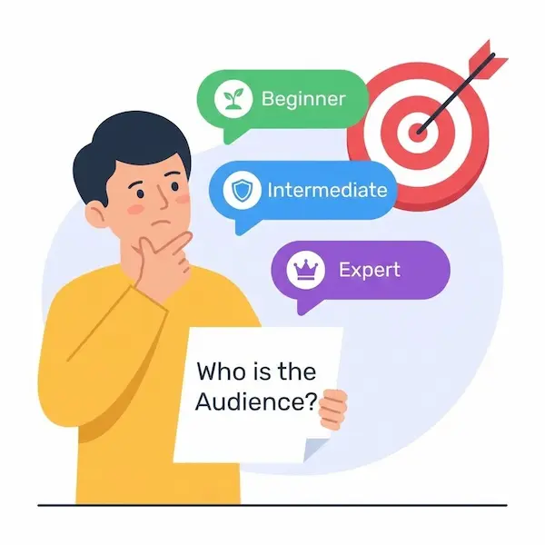 صناعة المحتوى الرقمي: دليل عملي لبناء خطة ونشر محتوى يحقق نتائج تحديد الجمهور المستهدف قبل بدء صناعة المحتوى الرقمي