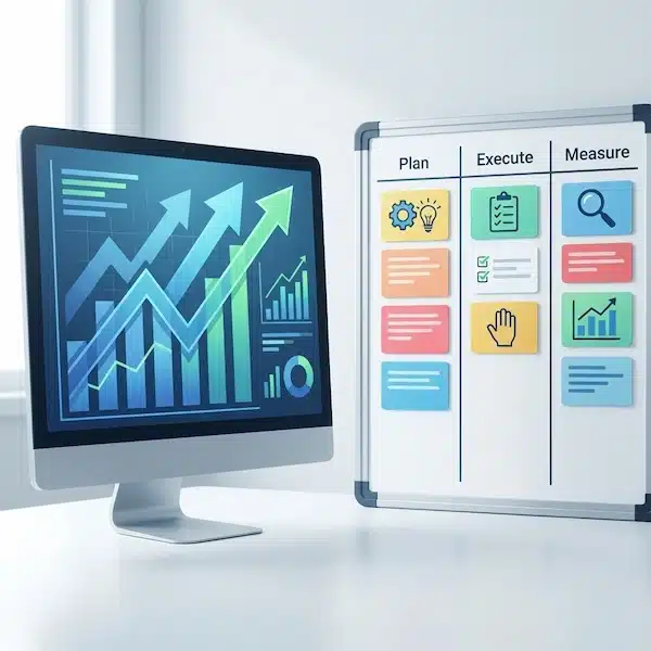 خدمة تحسين محركات البحث: دليل عملي لرفع ظهور موقعك وزيادة العملاء لوحة تقارير سيو وخطة تنفيذ لرفع الأداء وتحسين النتائج