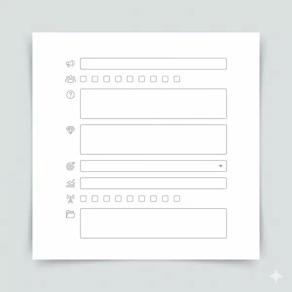 نموذج خطة تسويقية جاهز للتعديل (Word/Google Docs) + طريقة تعبئته خطوة بخطوة نموذج خطة تسويقية فارغ بخانات جاهزة للتعبئة