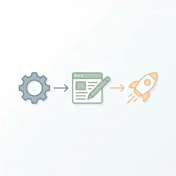 خدمات محركات البحث: دليل عملي لرفع الظهور وجذب عملاء محتملين مخطط ثلاثي المراحل يوضح خطة 30–90 يوم لتحسين محركات البحث.