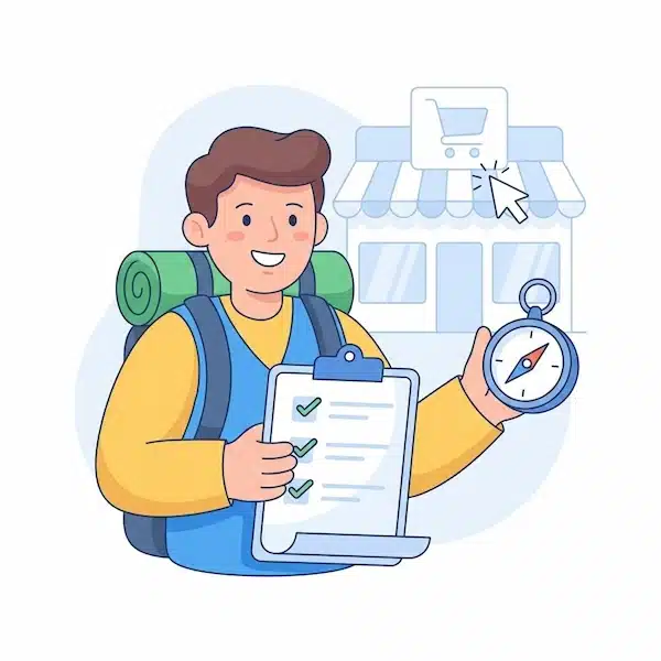 كتابة المحتوى الابداعي: دليل عملي + خطوات + قوالب وأمثلة دليل بصري يرمز للثقة والإرشاد قبل أسئلة شائعة عن كتابة المحتوى الإبداعي