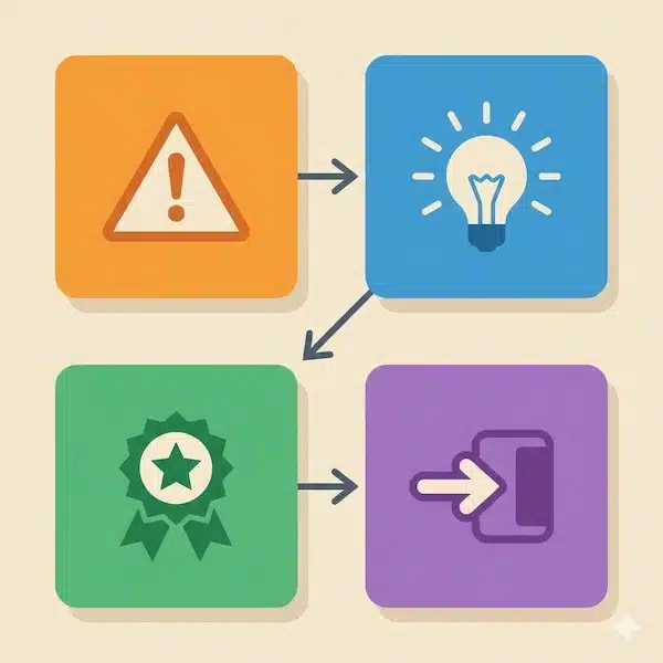 نموذج خطة تسويقية جاهز للتعديل (Word/Google Docs) + طريقة تعبئته خطوة بخطوة إطار بصري لبناء رسالة تسويقية من مشكلة وحل ودليل ودعوة للفعل