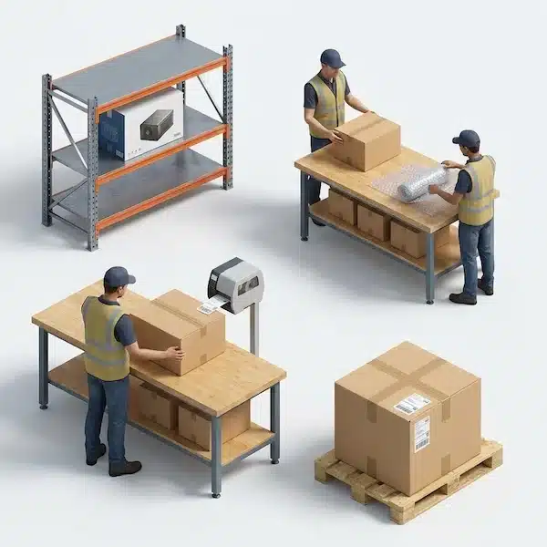 تعرف على شركة تخزين للمتاجر الالكترونية رحلة الطلب داخل شركة تخزين للمتاجر الالكترونية من الرف حتى الشحن