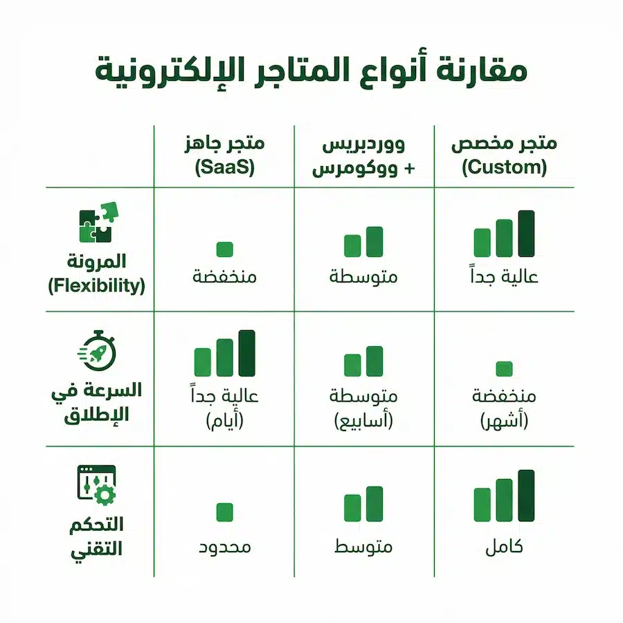 أفضل شركة سيو؟ 15 معيارًا لاختيار شركة SEO وتفادي أخطاء التعاقد مقارنة بين متجر جاهز وووردبريس ومتجر مخصص من زاوية السيو والمرونة والتكلفة