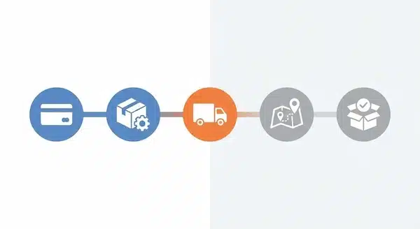 دليل ادارة المتجر الالكتروني: تنظيم الطلبات والمخزون وزيادة المبيعات مراحل الطلب من الدفع للتسليم كجزء من ادارة المتجر الالكتروني