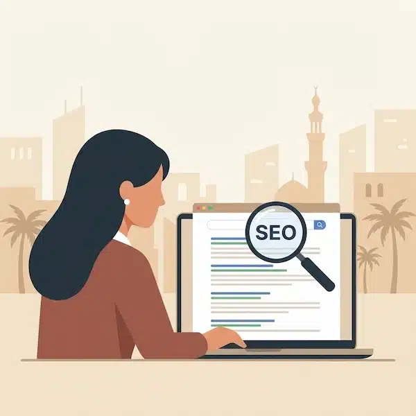 أفضل شركة سيو في مصر: دليلك لاختيار الشريك المناسب لنمو موقعك أفضل شركة سيو في مصر: شخص يقارن نتائج البحث ويختار شركة مناسبة