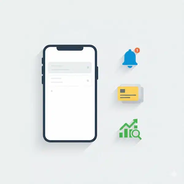 أفضل مواقع تصميم التطبيقات في السعودية: دليل المنصات والشركات تمثيل بصري لبطاقة منصة من أفضل مواقع تصميم التطبيقات.