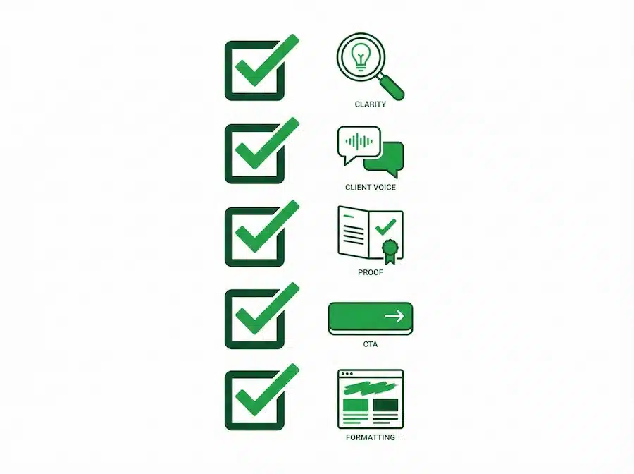 كتابة محتوى تسويقي ناجح: خطوات عملية + قوالب جاهزة للتطبيق قائمة مراجعة قبل نشر المحتوى التسويقي: وضوح، دليل، CTA واحد