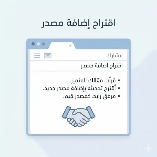 أفضل باك لينك: الأنواع الأقوى وكيف تحصل عليها بأمان نموذج بصري لرسالة تواصل احترافية لطلب إضافة رابط كمصدر