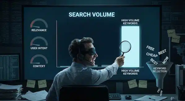 أخطاء تحسين محركات البحث seo اختيار كلمات مفتاحية