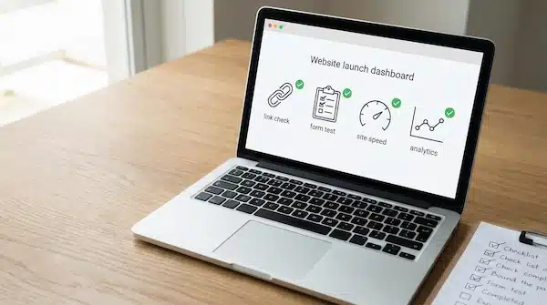 أفضل شركة تصميم مواقع: دليل عملي لاختيار الشريك المناسب لموقعك قائمة إطلاق موقع بعد اختيار أفضل شركة تصميم مواقع لضمان جودة التسليم