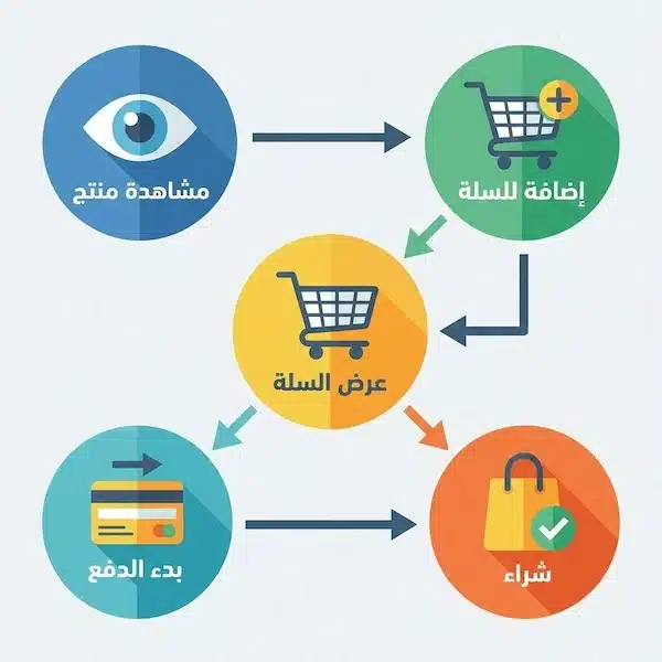 ربط قوقل انالتكس بمتجر سلة الخاص بك باحترافية مسار الأحداث في المتجر من مشاهدة المنتج حتى الشراء لربط قوقل انالتكس بمتجر سلة