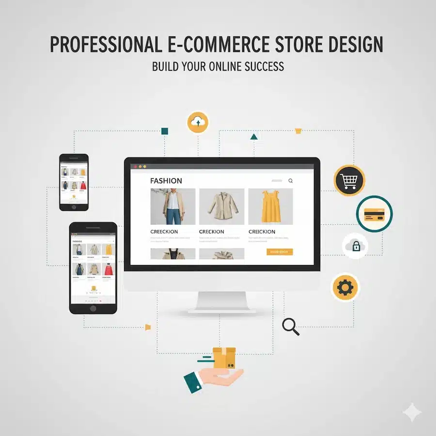 تصمير متجر الكتروني