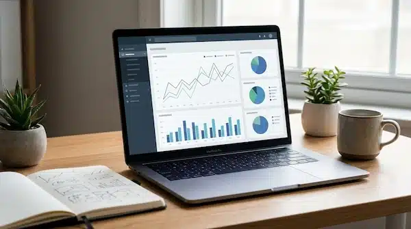 شركة تحسين محركات البحث: كيفية اختيار الشريك المناسب لوحة تحكم تعرض مؤشرات أداء سيو بشكل عام