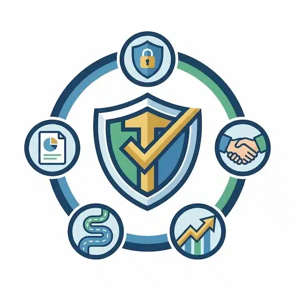 خدمات الباك لينك: دليل عملي لاختيار مزود موثوق وبناء روابط آمنة شارة تعبر عن الثقة والشفافية في خدمات الباك لينك