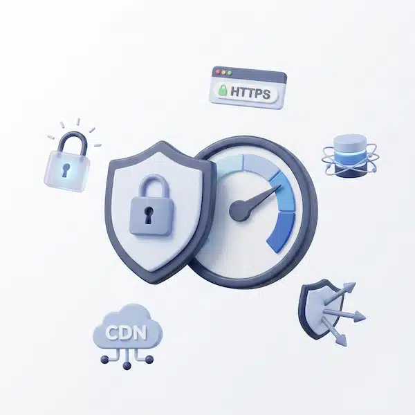 برمجة المتاجر: دليل عملي لبناء متجر إلكتروني سريع وآمن أمان وأداء المتجر في برمجة المتاجر: حماية البيانات وتحسين السرعة