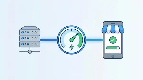 تصميم متاجر الكترونية ووردبريس | خطوات سريعة واحترافية صورة توضح أهمية الاستضافة والسرعة لمتجر ووردبريس خصوصًا على الجوال