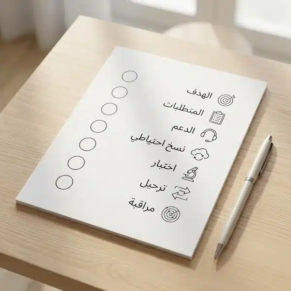 افضل استضافة مخصصة: دليل اختيار الخادم المناسب لموقعك قائمة تحقق لخطوات شراء وتجهيز الخادم المخصص قبل الالتزام