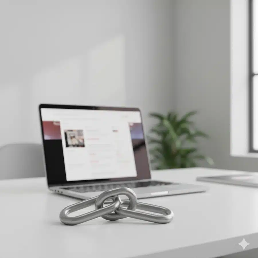 الجيست بوست (Guest Post): دليل عملي لبناء روابط واختيار مواقع النشر شاشة تعرض صفحة ويب مع شيفرة HTML مبسطة بشكل غير مقروء، ترمز لفكرة خصائص الروابط