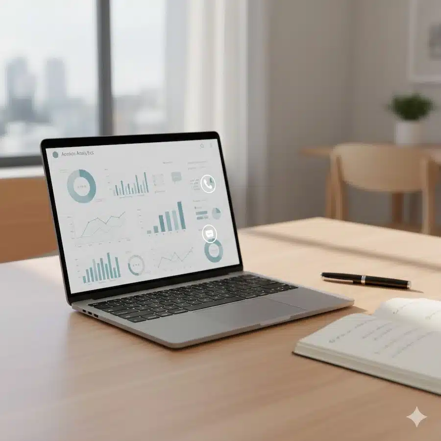 السيو المحلي: دليل عملي للظهور في خرائط جوجل وجذب العملاء القريبين لوحة تحليلات عامة مع مؤشرات مكالمات وزيارات بشكل غير مقروء