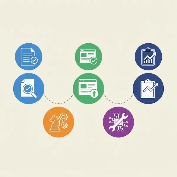 أفضل شركة تحسين نتائج محركات البحث: كيف تختار الشريك الصحيح لنمو موقعك خطوات عمل شركة تحسين نتائج محركات البحث من التدقيق حتى المتابعة