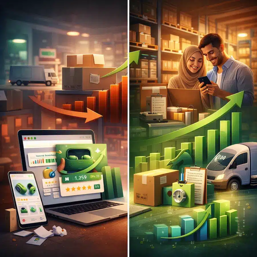 كيف أبدأ متجر إلكتروني من الصفر؟ خطوات عملية لإطلاق متجر ناجح زيادة طلبات متجر إلكتروني مع عملاء جدد ومبيعات أولى ناجحة