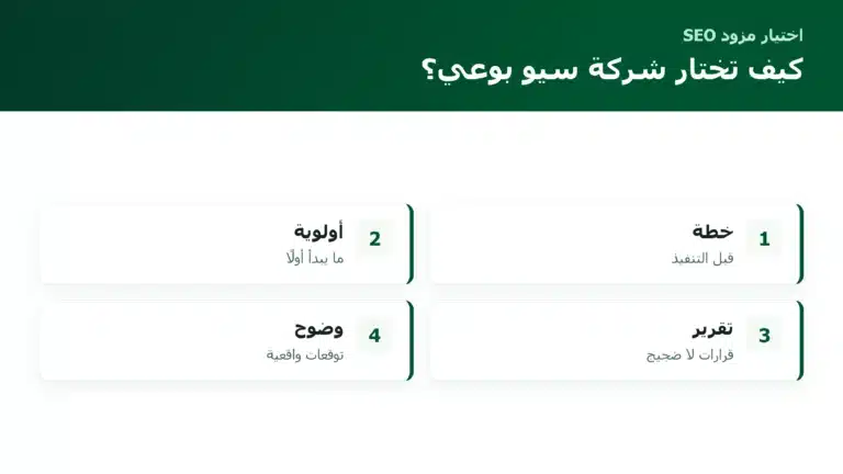 الصفحة الرئيسية كيف تختار شركة سيو بوعي؟