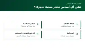 أفضل منصة لإنشاء متجر إلكتروني: معايير الاختيار ومقارنة عملية