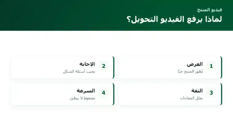لماذا يرفع الفيديو التحويل؟