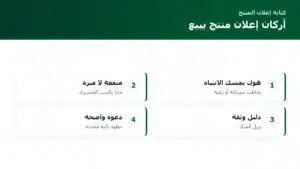 أركان إعلان منتج يبيع