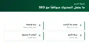 خدمة كتابة محتوى متوافق مع SEO: ما يجعله يبيع لا يُكتب فقط
