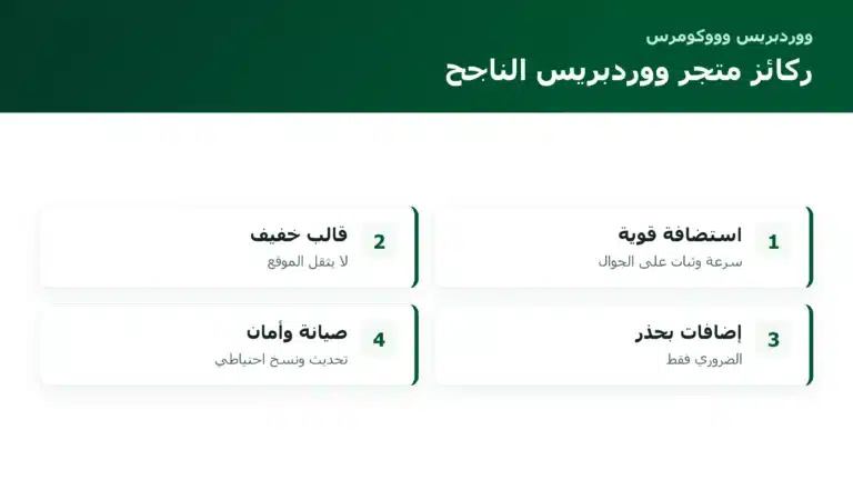 الصفحة الرئيسية ركائز متجر ووردبريس الناجح