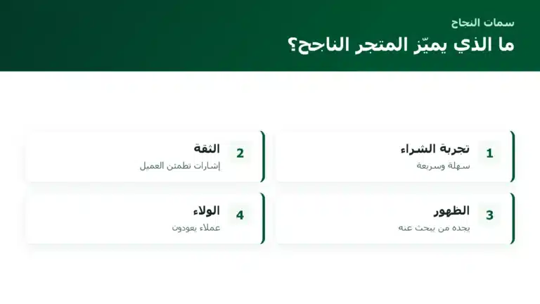 ما الذي يميّز المتجر الناجح؟